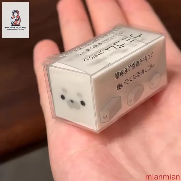 Фигурный ластик тюлень для детей милый маленький подарок школьнику