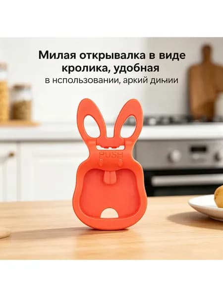 Открывалка abs пластик красный