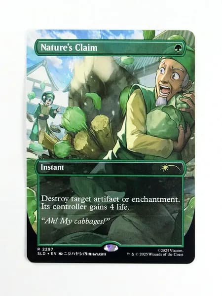 Голографическая (Holo) прокси-карта TCG/MTG Proxy: Nature's Claim #2297