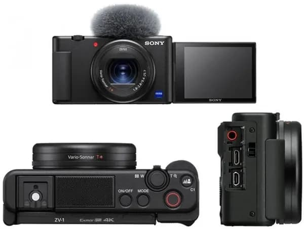 Sony Цифровой фотоаппарат SONY   ZV 1   BLACK, черный