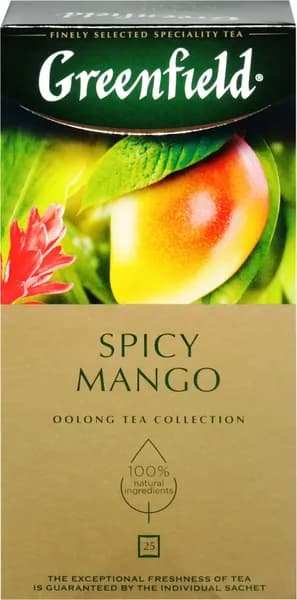 Greenfield Чай в пакетиках Spicy Mango 25х1,5, 1 уп
