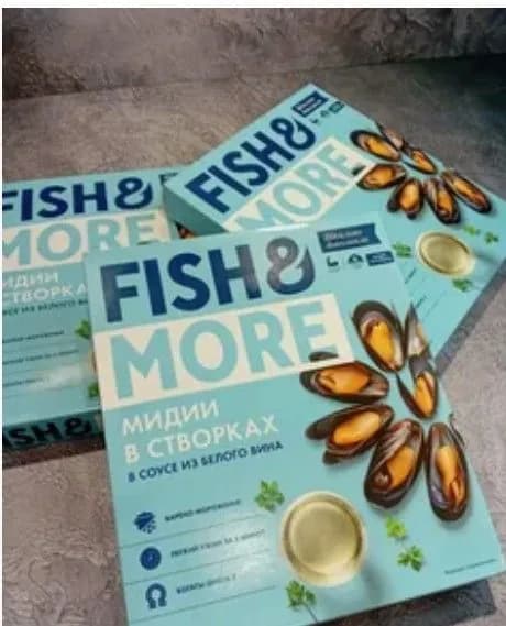 Мидии 40/60 в соусе из белого вина 1/ 500 гр Fish & More