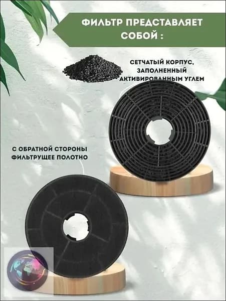 1шт X Угольный фильтр совместимый -02 для вытяжки , TEL 450