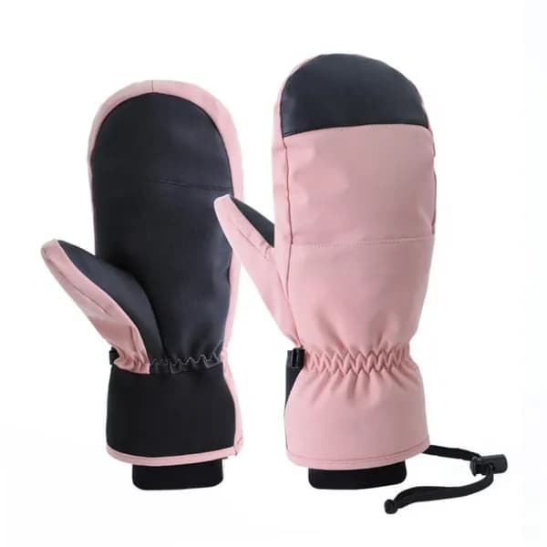 Водонепроницаемые лыжные перчатки с сенсорным экраном-L-pink