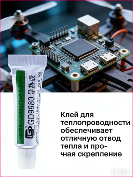 Теплопроводящий клей 10г. тюбик