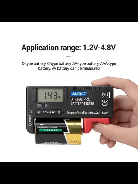 Тестер батареек ANENG BT-168 PRO, 1.2V-4.8V