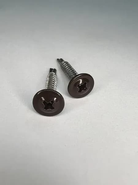 Саморез с прессшайбой сверло 4 2*25 RAL-8017 (250 шт)