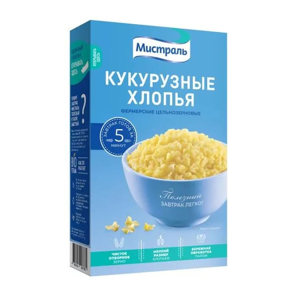 Хлопья Мистраль Фермерские кукурузные 400г