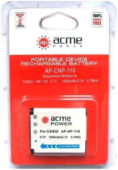 Аккумулятор AcmePower AP-CNP-110 3.7V 1000mAh 3.7Wh , 1шт.