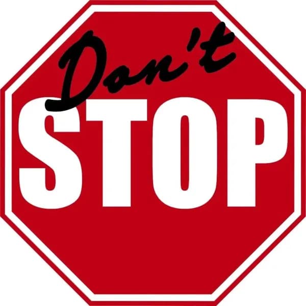 Знак декоративный "Dont stop" (30х30 см., ). Картина в подарок / декор для детской комнаты / постер в офис.