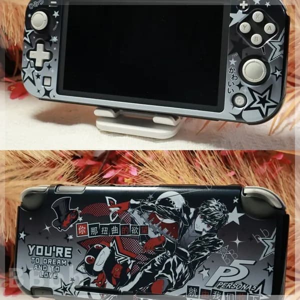 Защитный чехол полуобъемный для Nintendo Switch OLED: тематический дизайн по мотивам Persona 5 Акира Курсу