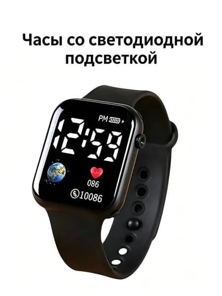 Смарт-часы, 22mm, Черный