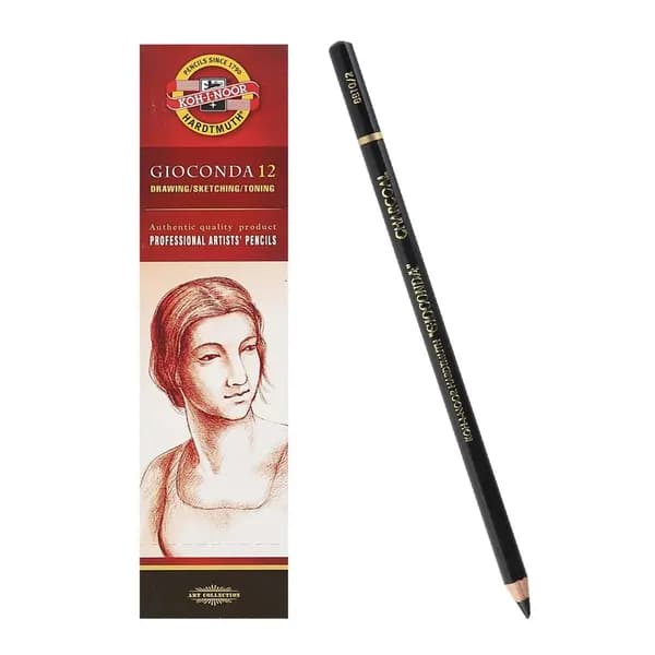 Карандаш угольный Koh-i-noor "Gioconda" искусственный 8810/2, 3шт(8248)