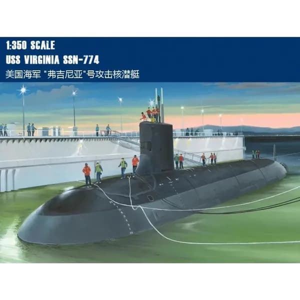 hobby boss 83513 1/350 USS Virginia SSN-774 штурмовая подводная лодка