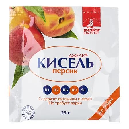 КИСЕЛЬ ДЖЕЛИ Персик (гран) 25г