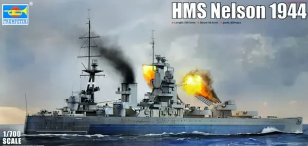 Trumpeter 1/700 06717 HMS Нельсон 1944 сборная модель корабля