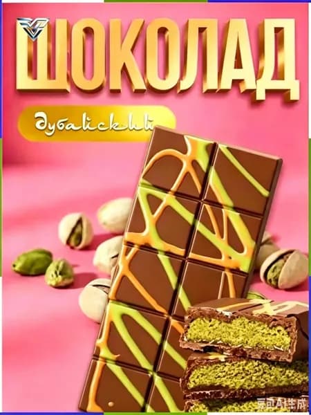Кусочек дубайского шоколада