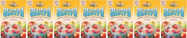 Хлопья Клинские Экстра овсяные быстрого приготовления, комплект: 7 упаковок по 1 кг