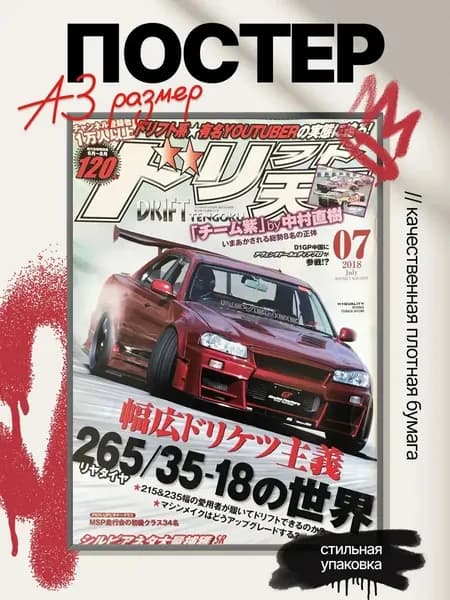 Постер на стену JDM Скайлайн A3