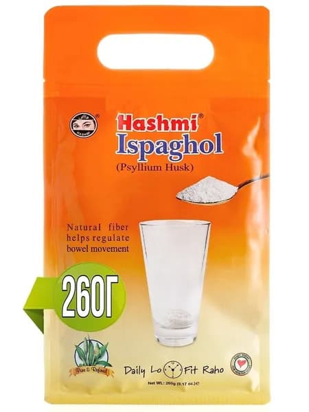 Псиллиум Hashmi 260 г. Клетчатка из оболочки семян подорожника