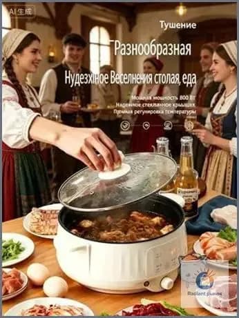 Многофункциональная бытовая электрическая сковорода