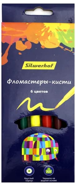 Фломастеры-кисти "Цветландия" (6 цветов) (877069-06)