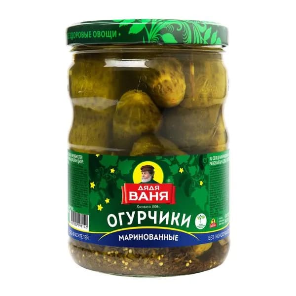 Огурцы Дядя Ваня маринованные 950г