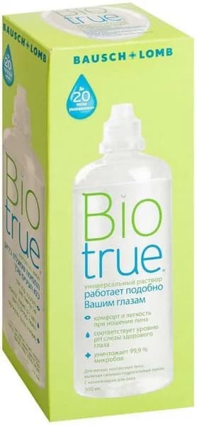 Биотру раствор для линз 300 мл с контейнером BIOTRUE
