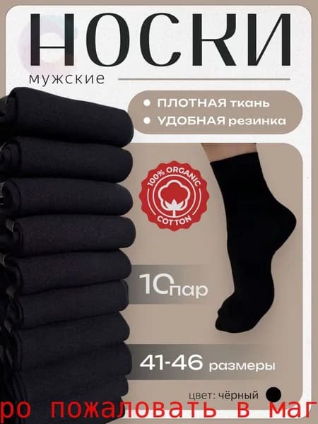 Носки мужские, 10 пар