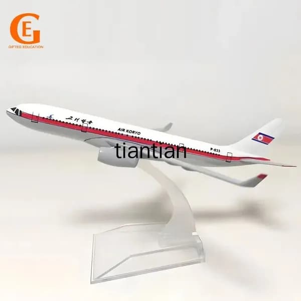 Металлическая Модель Самолета TU-204 P-633 Северная Корея, Советских Air KORYO Литая Коллекционная