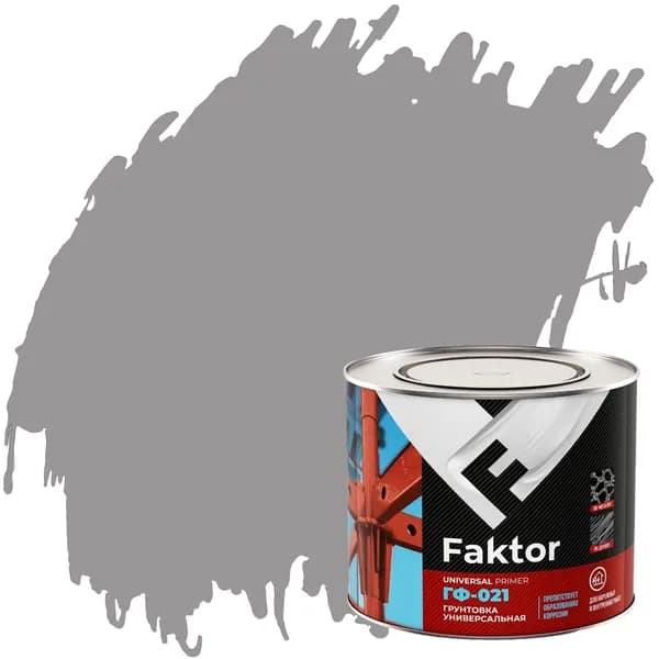 Грунтовка универсальная ГФ-021 Faktor (1,9кг) серая