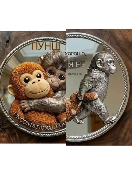 Памятная монета "Обезьяна-орангутанг-боксер"