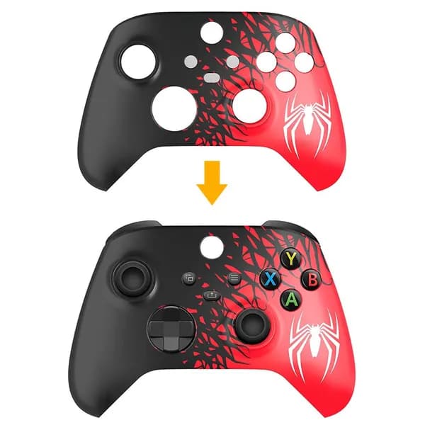 Контроллер Xbox Series X/S с заменяемой передней панелью и покрытием Паук