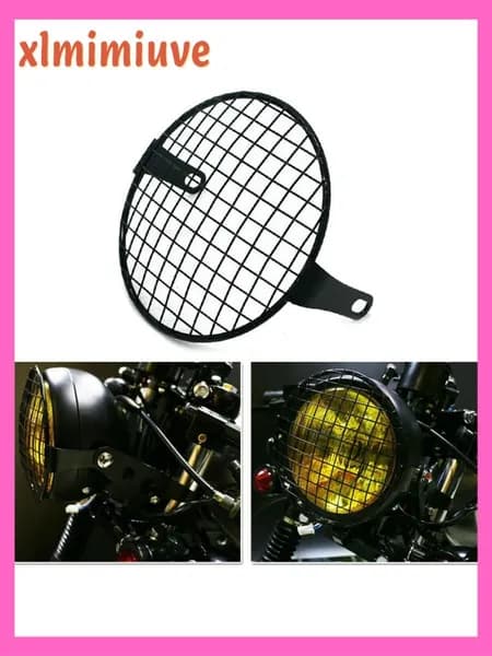 Защитная металлическая решётка для фары мотоцикла GN125/CG125, чёрная