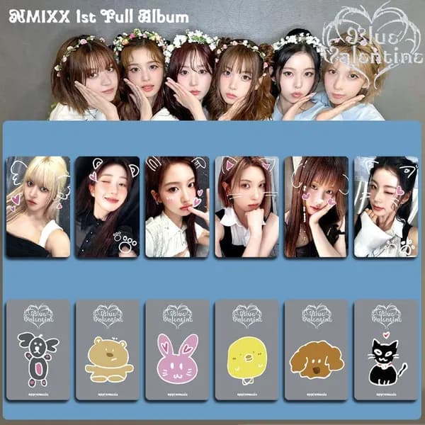 K-Pop Карточки NMIXXКоллекционная карточка 5.4*8.6cm 6 шт