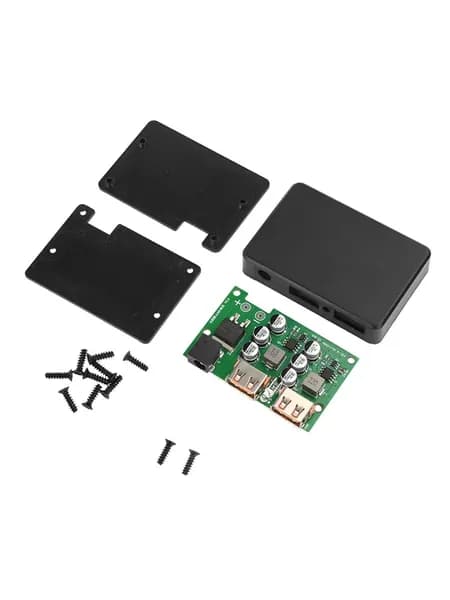 (1 набор.) Плата быстрой зарядки QC3.0 с солнечной панелью, двойным USB и DC