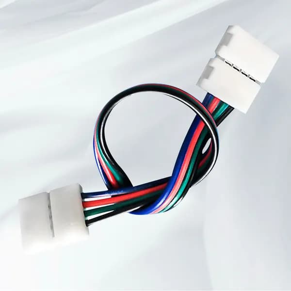 Разъем для светодиодной ленты rgb 5050 без пайки, двухголовый, для led освещения