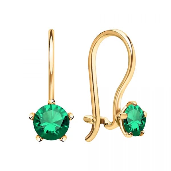 Серьги детские из золота