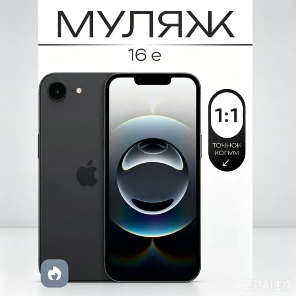 Муляж / Макет смартфона Айфон 16 Е / Образец для витрин
