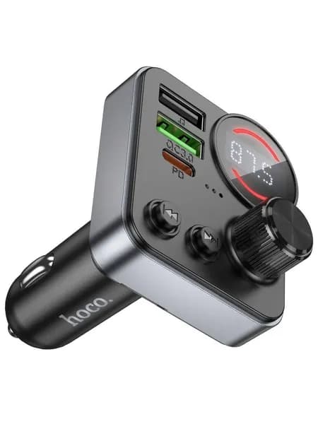 Автомобильный BT FM трансмиттер Hoco E86 Alegria 48W, PD30W+QC3.0