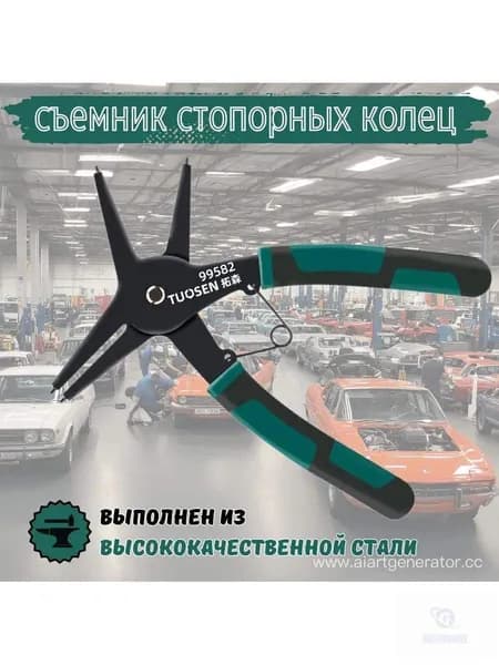 Плоскогубцы двойного назначения для снятия стопорных колец, инструмент для повторной сборки внутренних и наружных