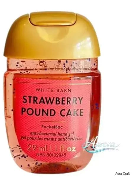 Мини-антисептик для рук США Bath & Body Works, антибактериальный гель, 29 мл, насыщенный аромат клубничного торта