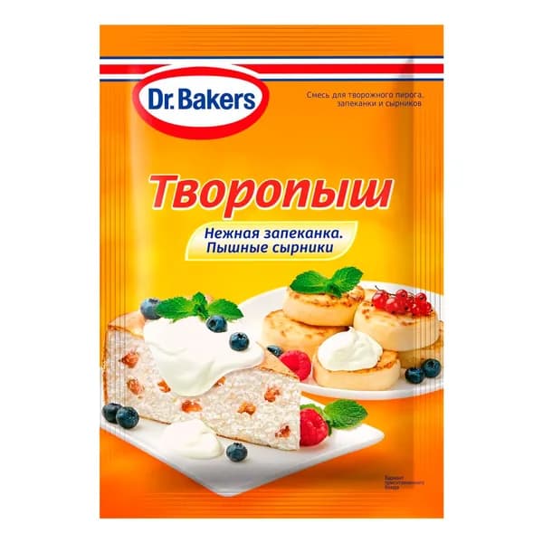 Смесь для выпечки Dr. Oetker Творопыш для творожного пирога и запеканки 60 г