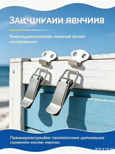 NAIERDI замок защелка лягушка , 2шт 27х74мм, пружинным фиксатором для ящиков, ящики для инструментов, чемоданов, сундуков