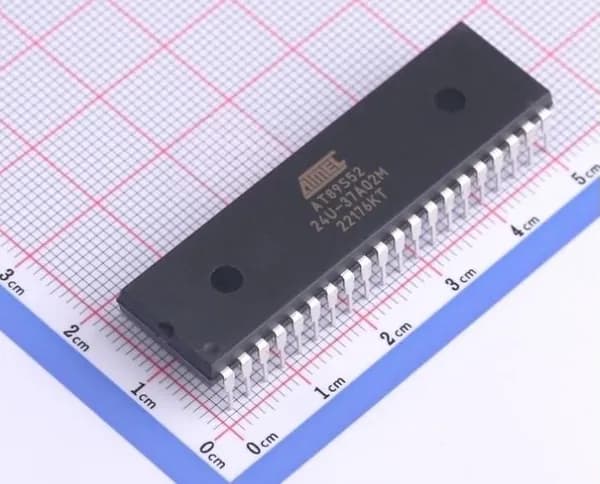 MICROCHIP AT89S52-24PU микроконтроллер 8051, Flash: 8Кx8бит, SRAM: 256Б, 4-5,5ВDC, 1шт