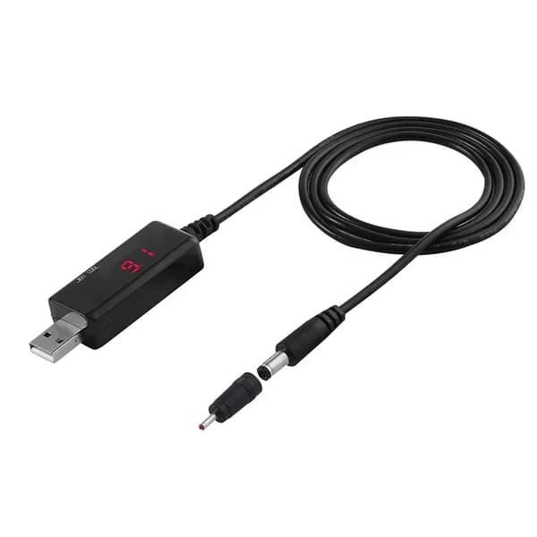 USB DC 5V to 9V 12V Power Cable для Route Charge WIFI Провод-адаптер Boost Module Converter Через Powerbank