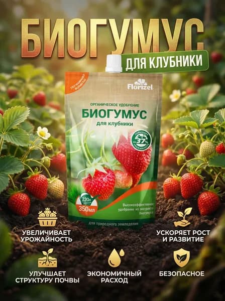 Биогумус для клубники 350 мл. Florizel