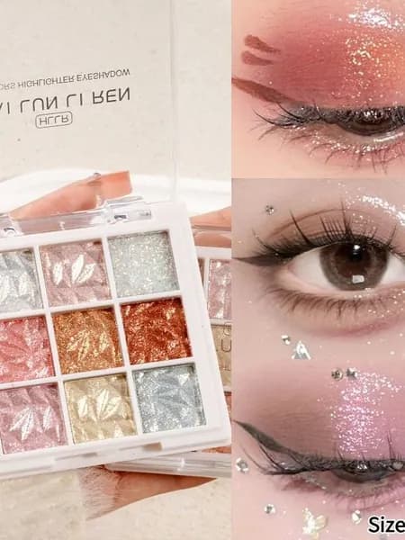 Палитра многофункциональных цветных теней-хайлайтеров для ежедневного использования - 9 цветов