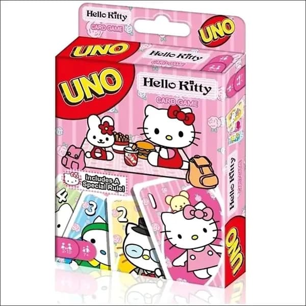 Настольная карточная игра UNO Hello Kitty карт, Привет, Новая версия игры для всей семьи