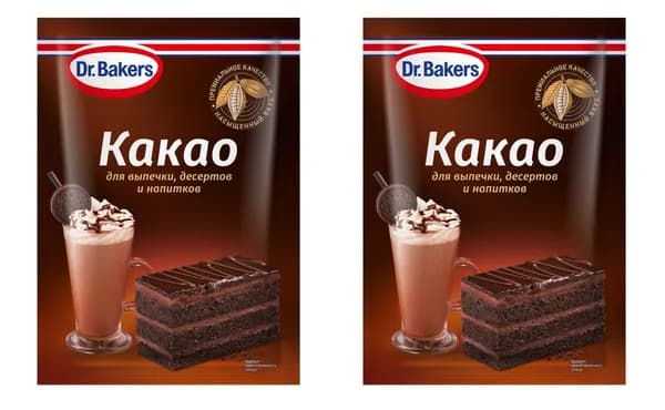 Dr.Oetker/ Какао-порошок, 25 г, 2 уп